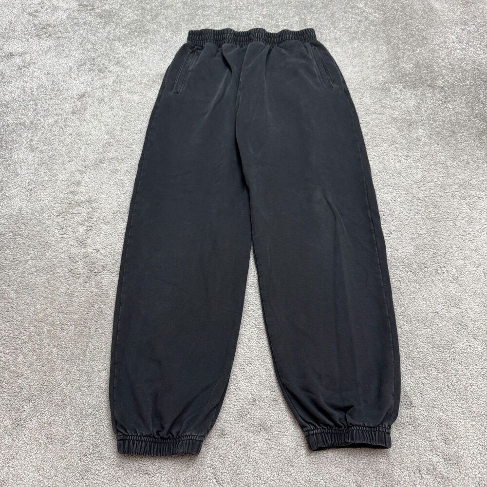 Naked Wardrobe Fleece Joggers Sweatpants Womens M Washed Black Loungewear Casual